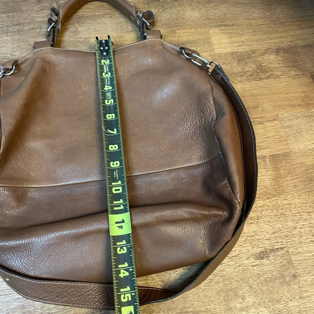 Classic Brown Leather Shoulder Bag -Crossbody Bag Women's Everyday Tote
